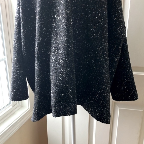 Eskandar Women’s Mandarin Wool/Silk Blend Jacket Cardigan Black Size 0 / Reg 6-8 - Picture 11 of 16